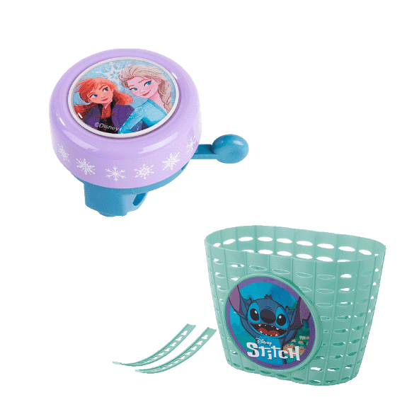 DISNEY® - Cesta / Timbre / Botella para bicicleta