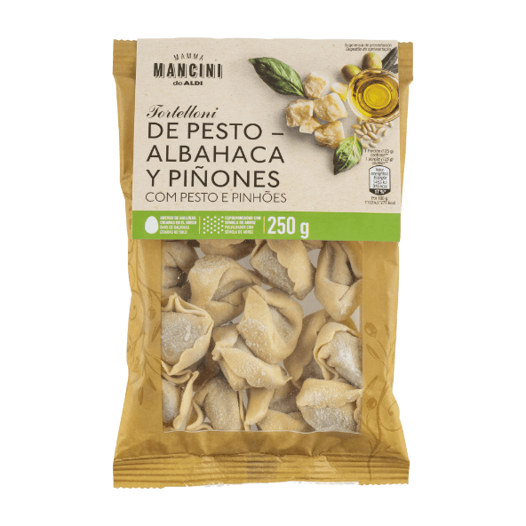 MAMMA MANCINI® - Tortelloni frescos de pesto, albahaca y piñones