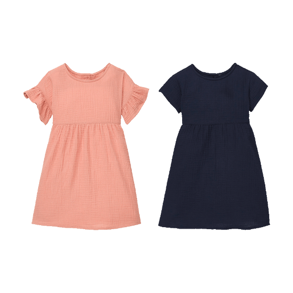 LILY & DAN® - Vestido de muselina infantil