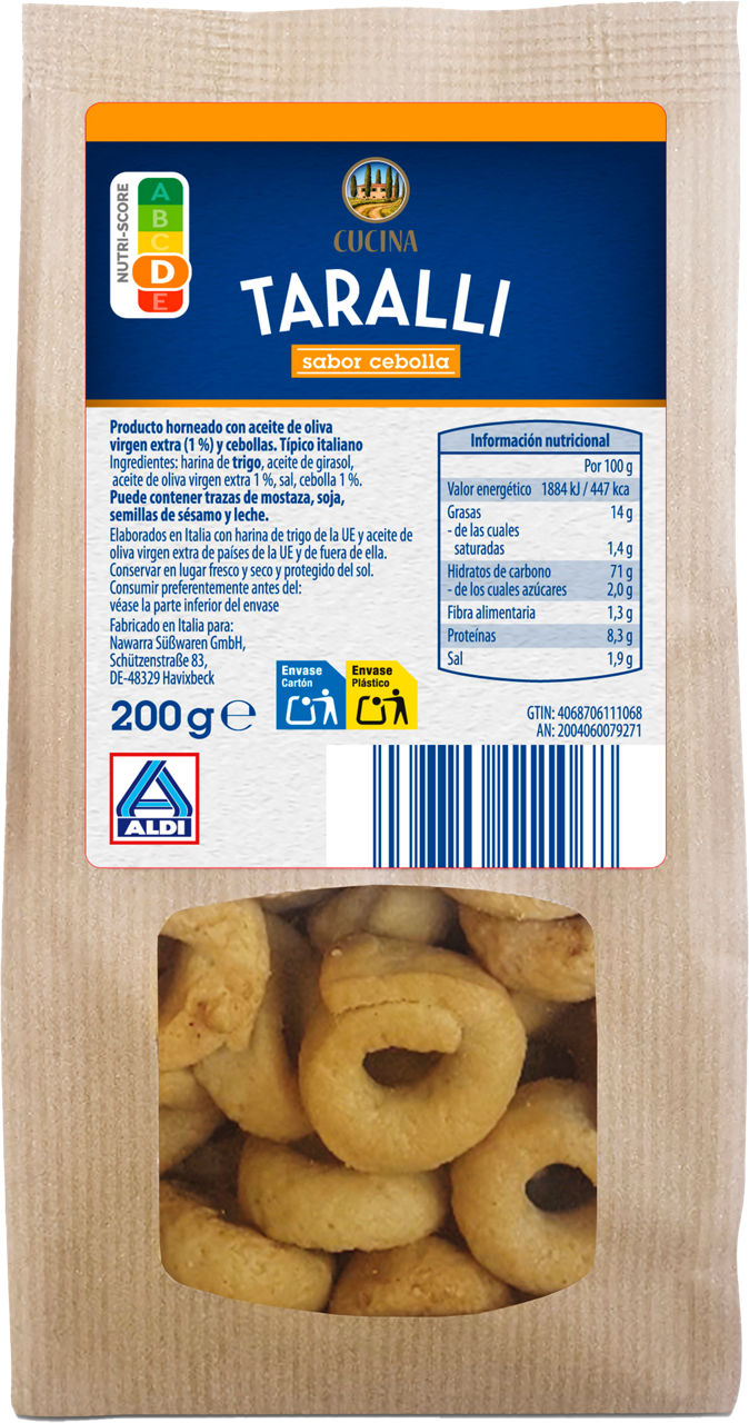 CUCINA® - Taralli sabor cebolla