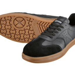 Zapatos de seguridad S1 para hombre, de cuero