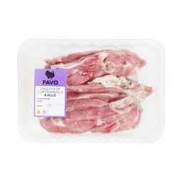 Chuletas de contramuslo de pavo al ajillo