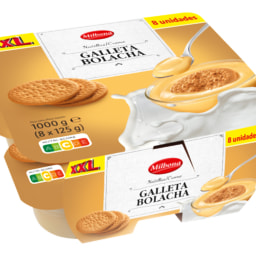 Natillas con galleta