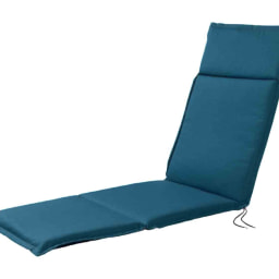 Cojín para sillón-tumbona azul/terracota