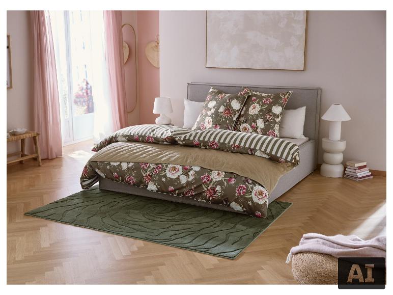 LIVARNO® - Funda nórdica reversible de microfibra satinada, 150 x 220 cm