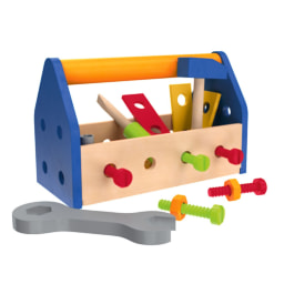 Maletín de herramientas de juguete de madera