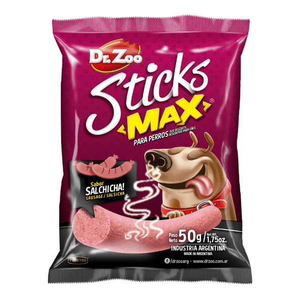 DR. ZOO® - Snacks para mascotas Sticks salchicha