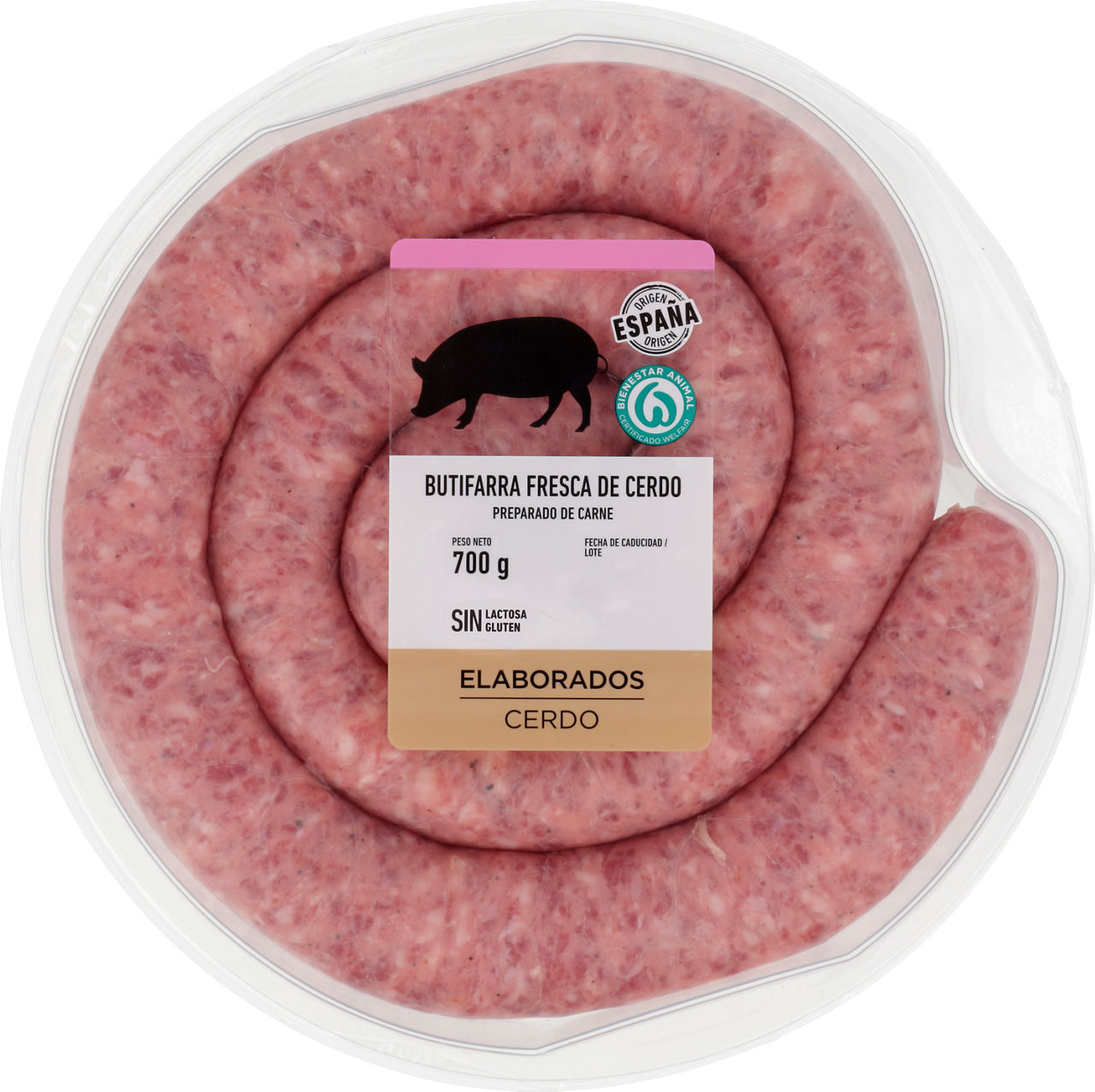 Butifarra de cerdo en rosca