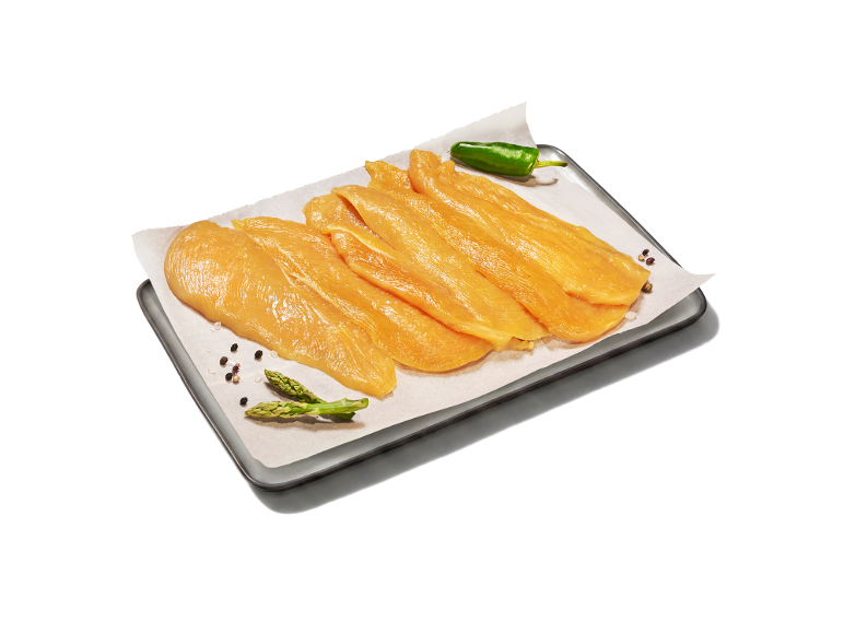 Pechuga de pollo fileteada