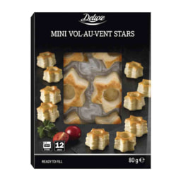 Mini pastas de hojaldre con forma de estrellas