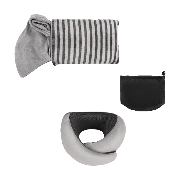 NOVITESSE® - Cojín y manta 2 en 1 / Almohada 3D / Cojín 360º