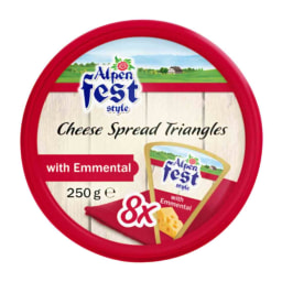 Triángulos de preparado de queso surt. (natural/emmental/jamón cocido/camembert)