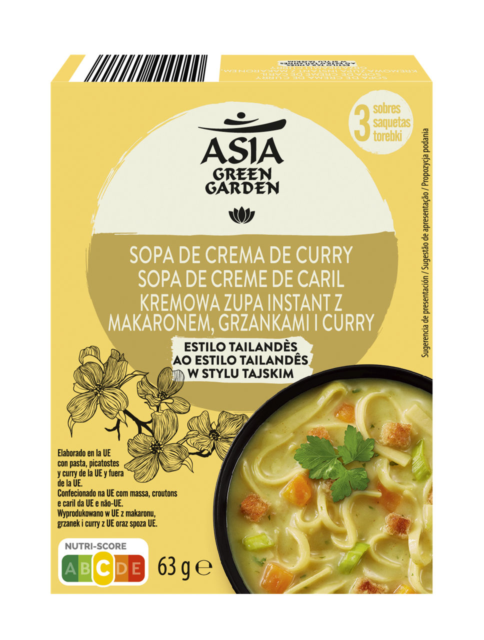 ASIA GREEN GARDEN® - Sopa de crema de curry