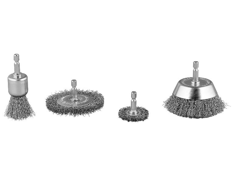 PARKSIDE® - Juego de cepillos de alambre / Juego de pulido / Juego de cepillos de nailon / Bomba para taladro