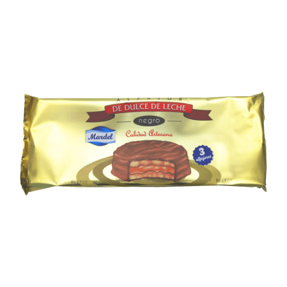 MÁRDEL® - Alfajores de chocolate negro