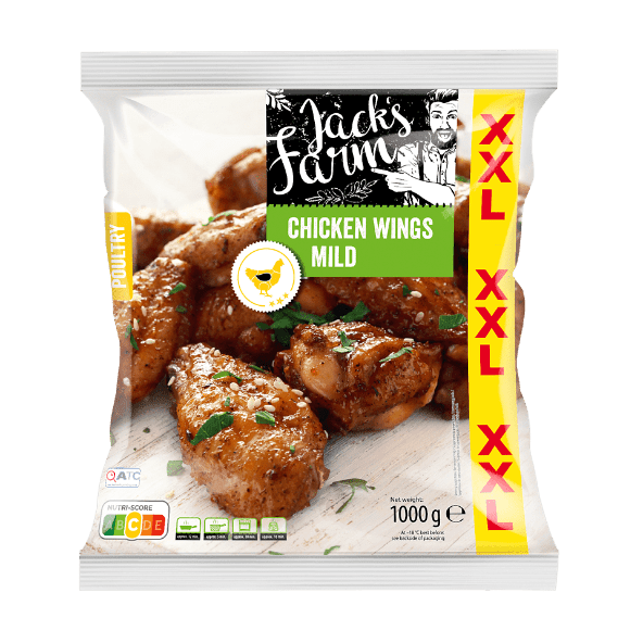 JACK'S FARM® - Alitas de pollo picante suave XXL