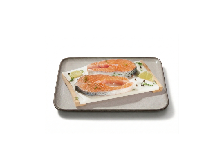 2 rodajas de salmón