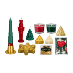Calendario de adviento de velas