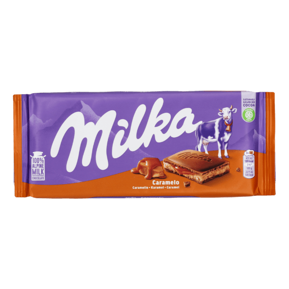 MILKA® - Tableta de chocolate con caramelo