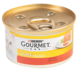 GOURMET GOLD® - Alimento húmedo para gatos de mousse con buey