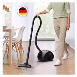 BOSCH - Aspiradora con bolsa 900W máx. Negra, BGDS2BAL manguera textil.
