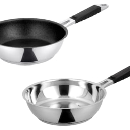 SILVERCREST® - Sartén de acero inoxidable, 20 cm/ 24 cm