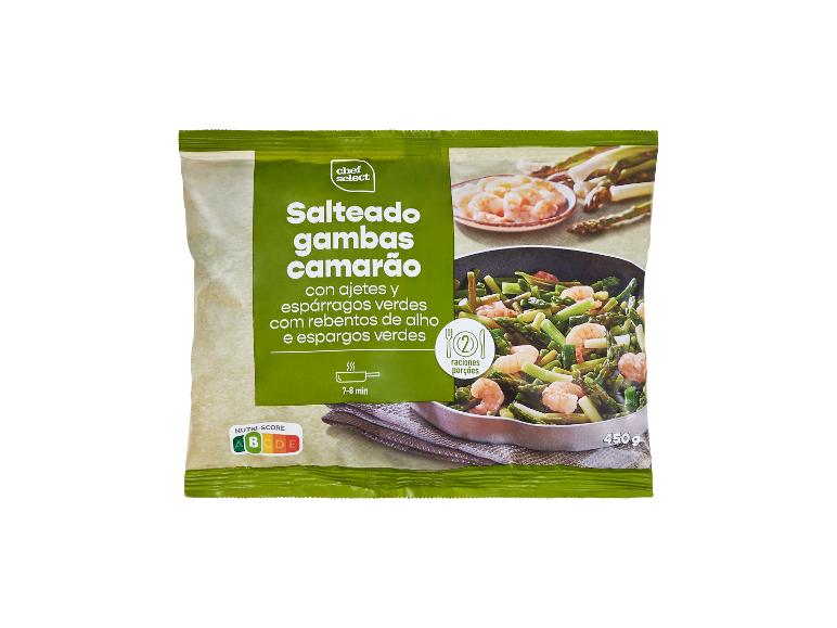 Salteado de gambas