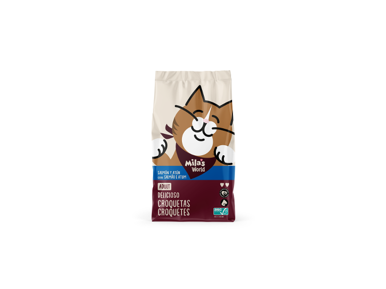 MAX & MILA'S WORLD - Croquetas de salmón y atún para gato