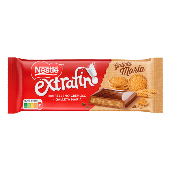 NESTLÉ® - Tableta Nestlé de chocolate con leche relleno cremoso con galleta María
