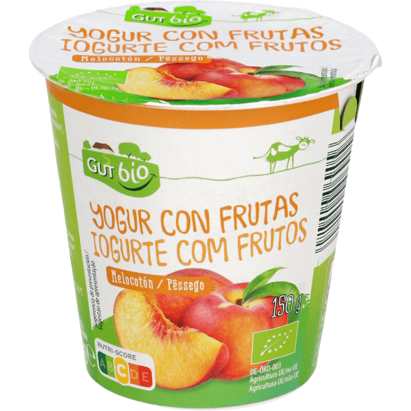 GUTBIO® - Yogur ecológico con melocotón