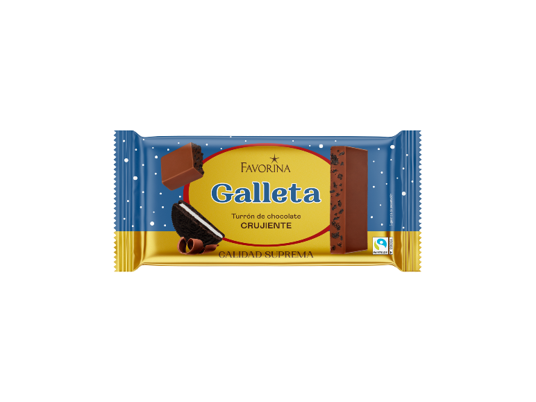 Turrón de chocolate crujiente
