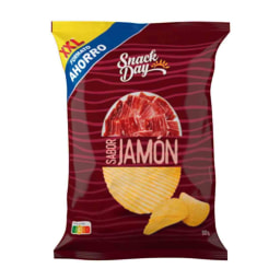 Patatas onduladas sabor jamón XXL