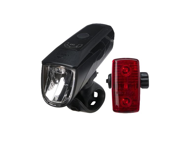 CRIVIT - Set de faros LED de bicicleta con función de frenado de urgencia, 2 piezas