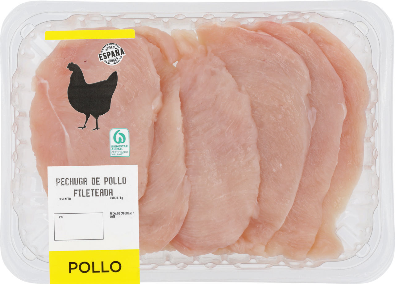 Filetes de pechuga de pollo