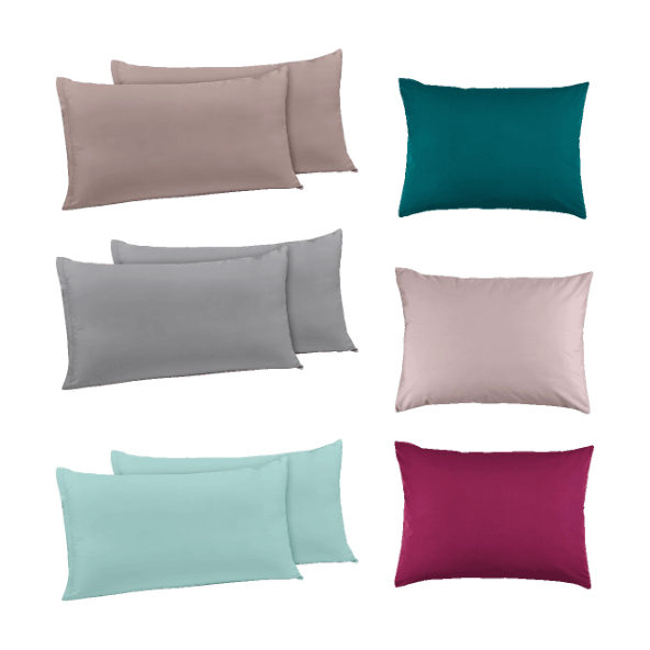 NOVITESSE® - Fundas de almohada de percal