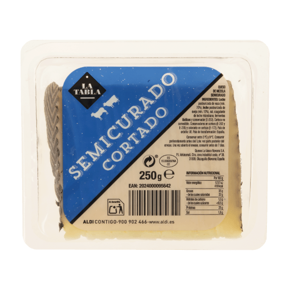 LA TABLA® - Queso cortado semicurado