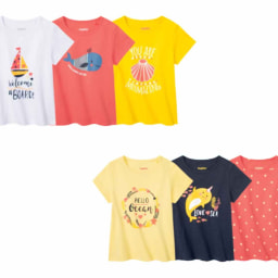 Camisetas infantiles veraniegas pack 3