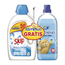 SKIP® Detergente + suavizante de regalo