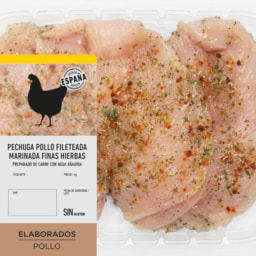 Pechuga de pollo finas hierbas