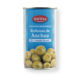 'Baresa®' Aceitunas verdes rellenas de anchoa