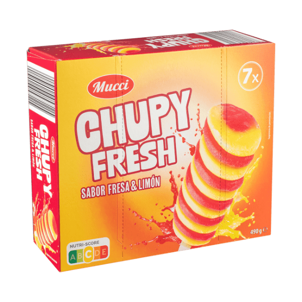 MUCCI® - Chupy Fresh sabor fresa y limón