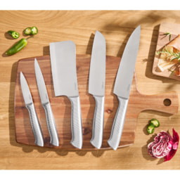 SILVERCREST® - Set de cuchillos de acero inoxidable, 5 piezas