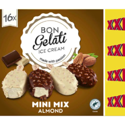 Bon Gelati® Mini almendrado blanco y chocolate con leche XXL
