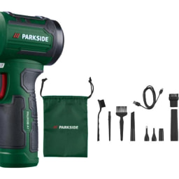 PARKSIDE® - Soplador universal a batería de 12V »PAUKGB A1«, con función de aspiración, batería integrada y puerto de carga USB-C.