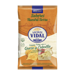 VICENTE VIDAL® Patatas fritas sabor queso y cebolla