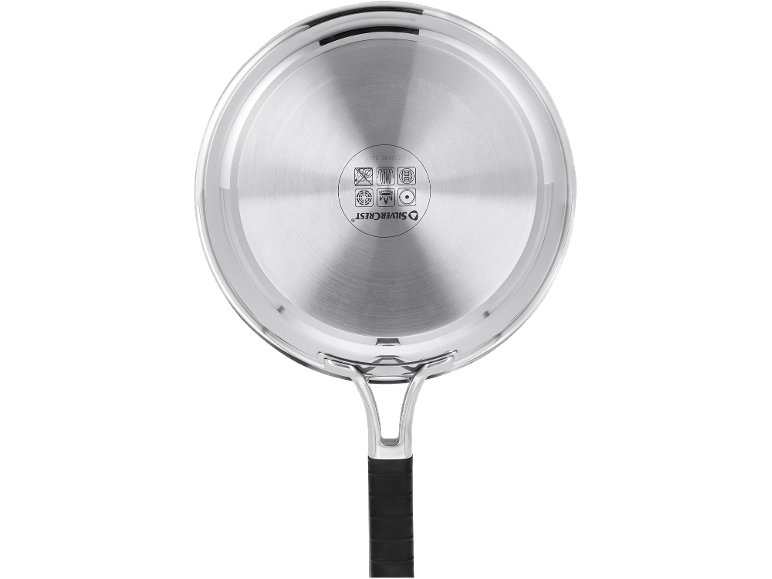 SILVERCREST® - Sartén de acero inoxidable premium con / sin revestimiento, Ø 24 cm.