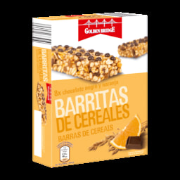 GOLDEN BRIDGE® Barritas de cereales con chocolate negro y naranja