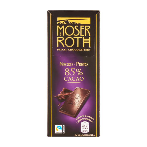 MOSER ROTH® - Tabletas de chocolate negro 85% cacao