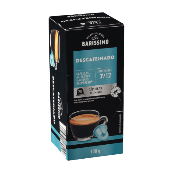 BARISSIMO® - Cápsulas de café descafeinado