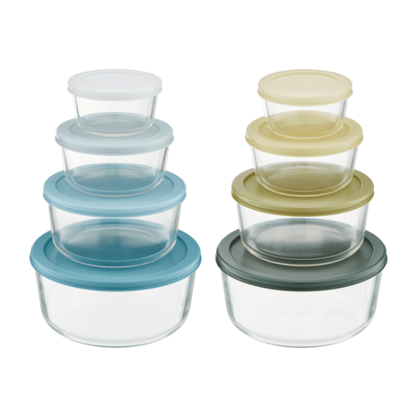 CROFTON® - Cuencos de cristal con tapa